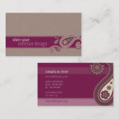 名刺：:ペイズリー3 名刺 (正面/裏面)