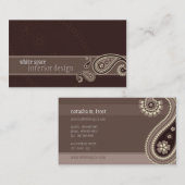 名刺::ペイズリー4 名刺 (正面/裏面)