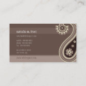 名刺::ペイズリー4 名刺 (裏面)