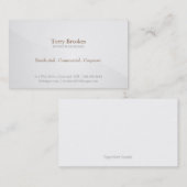 名刺|ホライゾングレーシルバー 名刺 (正面/裏面)