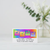 名刺-ポップアートのマルガリータ 名刺 (スタンド正面)