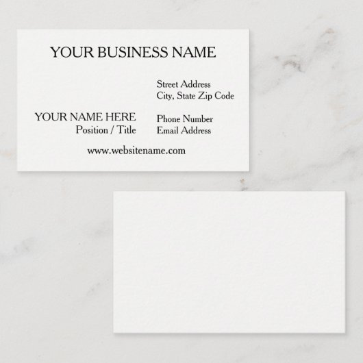 名刺（マット仕上げ） 名刺 (正面/裏面)