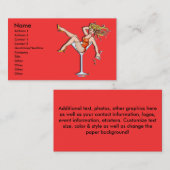 名刺-マルティーニの女の子、オリビア 名刺 (正面/裏面)