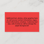 名刺-マルティーニの女の子、オリビア 名刺 (裏面)