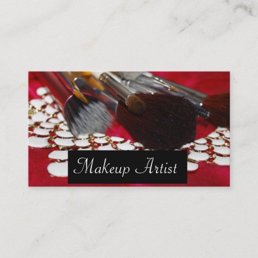名刺/メイクアップアーティスト 名刺 (正面)