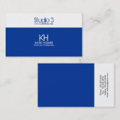 名刺-モダンなデュオ 名刺 (正面/裏面)