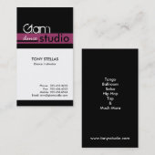 名刺-モダンなトリオ 名刺 (正面/裏面)