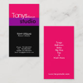 名刺-モダンなトリオ 名刺 (正面/裏面)