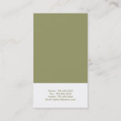 名刺- モダン 2 名刺 (裏面)