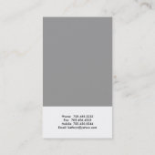 名刺- モダン 2 名刺 (裏面)