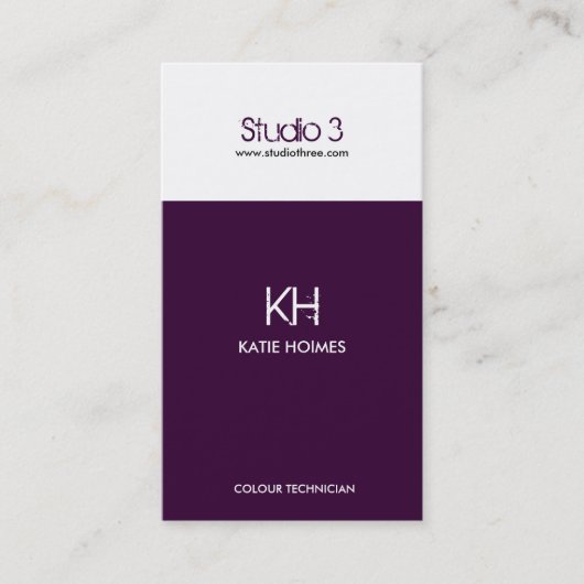 名刺- モダン 2 名刺 (正面)