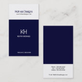 名刺- モダン 2 名刺 (正面/裏面)