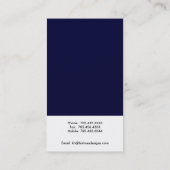 名刺- モダン 2 名刺 (裏面)