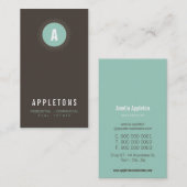 名刺：：モノグラムスポット2 7P 名刺 (正面/裏面)