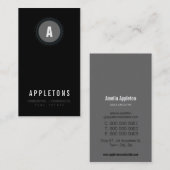 名刺：：モノグラムスポット2 8P 名刺 (正面/裏面)