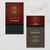 名刺，モノグラム 名刺 (正面/裏面)