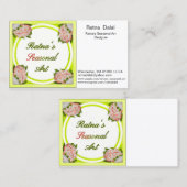 名刺：ラトナの季節アート 名刺 (正面/裏面)