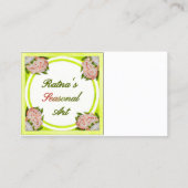 名刺：ラトナの季節アート 名刺 (裏面)