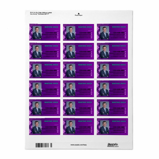 名刺 ラベル (フルシート)