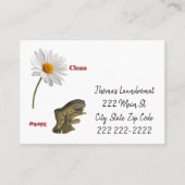 名刺、ランドリー 名刺 (正面)