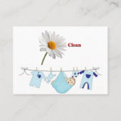 名刺、ランドリー 名刺 (裏面)