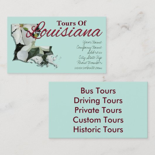 名刺 – ルイジアナ (正面/裏面)