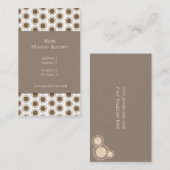 名刺 ~ レトロな星たち、ほんのりとした色合い (正面/裏面)