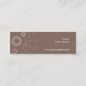 名刺：：レトロスポット4 スキニー名刺 (裏面)