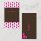 名刺~レトロ星、マゼンタ 名刺 (正面/裏面)