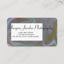 名刺(レトロ絞り染め背景) 名刺