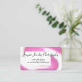 名刺(レトロ絞り染め背景) 名刺 (スタンド正面)