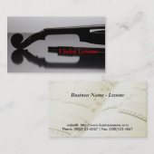 名刺：ヴァイオリン教室 名刺 (正面/裏面)