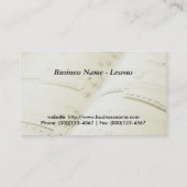 名刺：ヴァイオリン教室 名刺 (裏面)