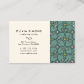 名刺(ヴィンテージアートデコパターン) 名刺 (裏面)