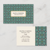 名刺(ヴィンテージアートデコパターン) 名刺 (正面/裏面)