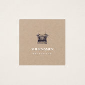 名刺：ヴィンテージタイプライター：ナチュラル (正面)