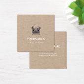 名刺：ヴィンテージタイプライター：ナチュラル (デスク)