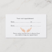 名刺 予約カード (裏面)