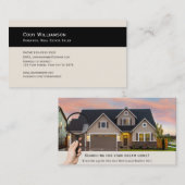 名刺、写真は不動産に合わせてカス実在タマイズ 名刺 (正面/裏面)