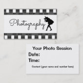 名刺/写真 予約カード (正面/裏面)