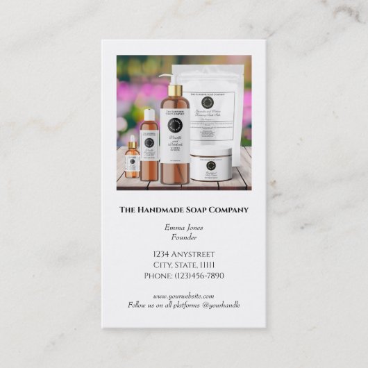 名刺（写真） 割引カード (正面)