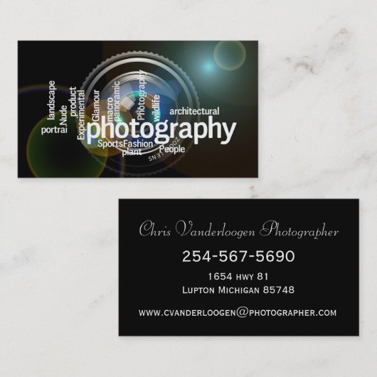 名刺/写真 名刺 (正面/裏面)