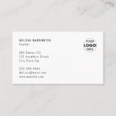 名刺(写真) |簡単カスタムブランディング |白 名刺 (正面)