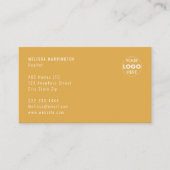 名刺（写真） |簡単カスタムブランディング |黄色 名刺 (正面)