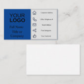 名刺 – 半分と半分 (正面/裏面)