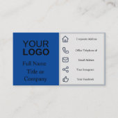 名刺 – 半分と半分 (正面)