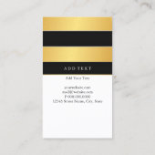 名刺-単純化したホイルは縞で飾ります 名刺 (裏面)