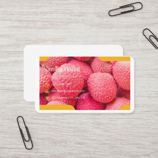 名刺. 名刺 (正面/裏面インサイチュ)