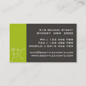 名刺>大きいスタイル[ライム: 木炭] 名刺 (裏面)