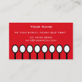 名刺>大きいスプーン[赤: 黒] 名刺 (裏面)